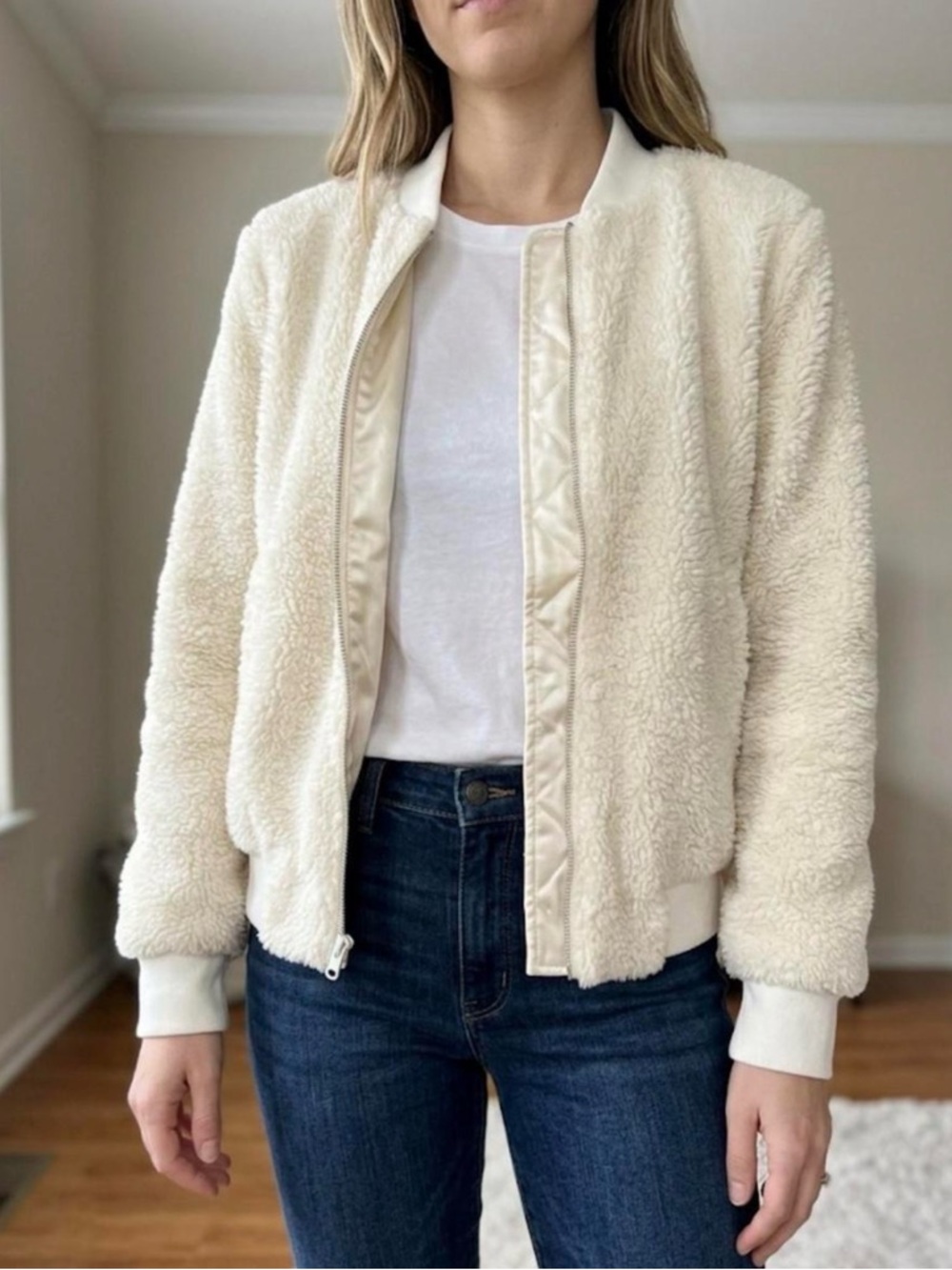 J.Crew Mercantile Sherpa Bomber Jacket | Size: XS